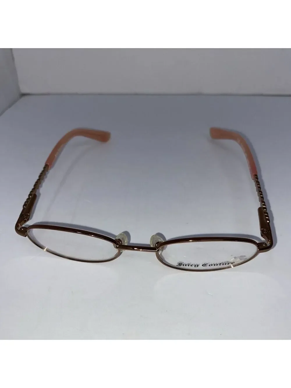 Juicy Couture TOO COOL JMY 44-16-120 Rose Gold Full Rim Eyeglasses Frame Pink